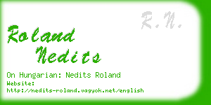 roland nedits business card